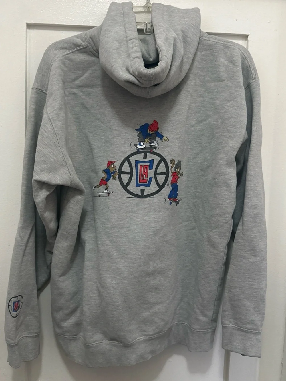 Crenshaw Skate Club Gray hoodie with Los Angeles Clippers collab